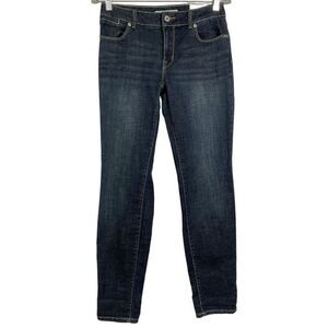 Chico's Platinum Denim Roll Cuff Ankle Jeans Size 00 Azure Wash, NWT